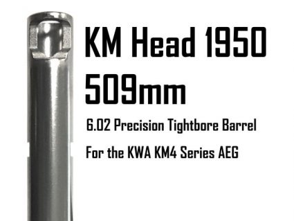 198-KM-509-602 KWA KM Head Precision Tightbore Inner Barrel: KM16/SR12 509mm x 6.02mm KM4 Series AEG