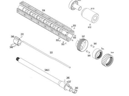 KWA Guardian Rail Kit Diagram