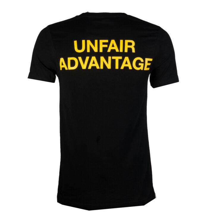 “Unfair Advantage” – Designed by KAIJU017- Unisex – T-Shirt – Black