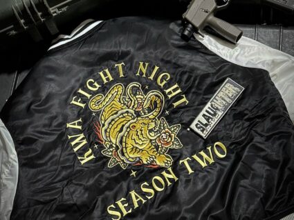 KWA Fight Night S2 Varsity Jacket & Slaughter Patch - Limited Edition Bundle