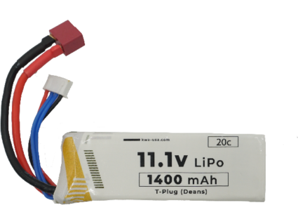 KWA 11.1V 1400mAh LiPo Battery