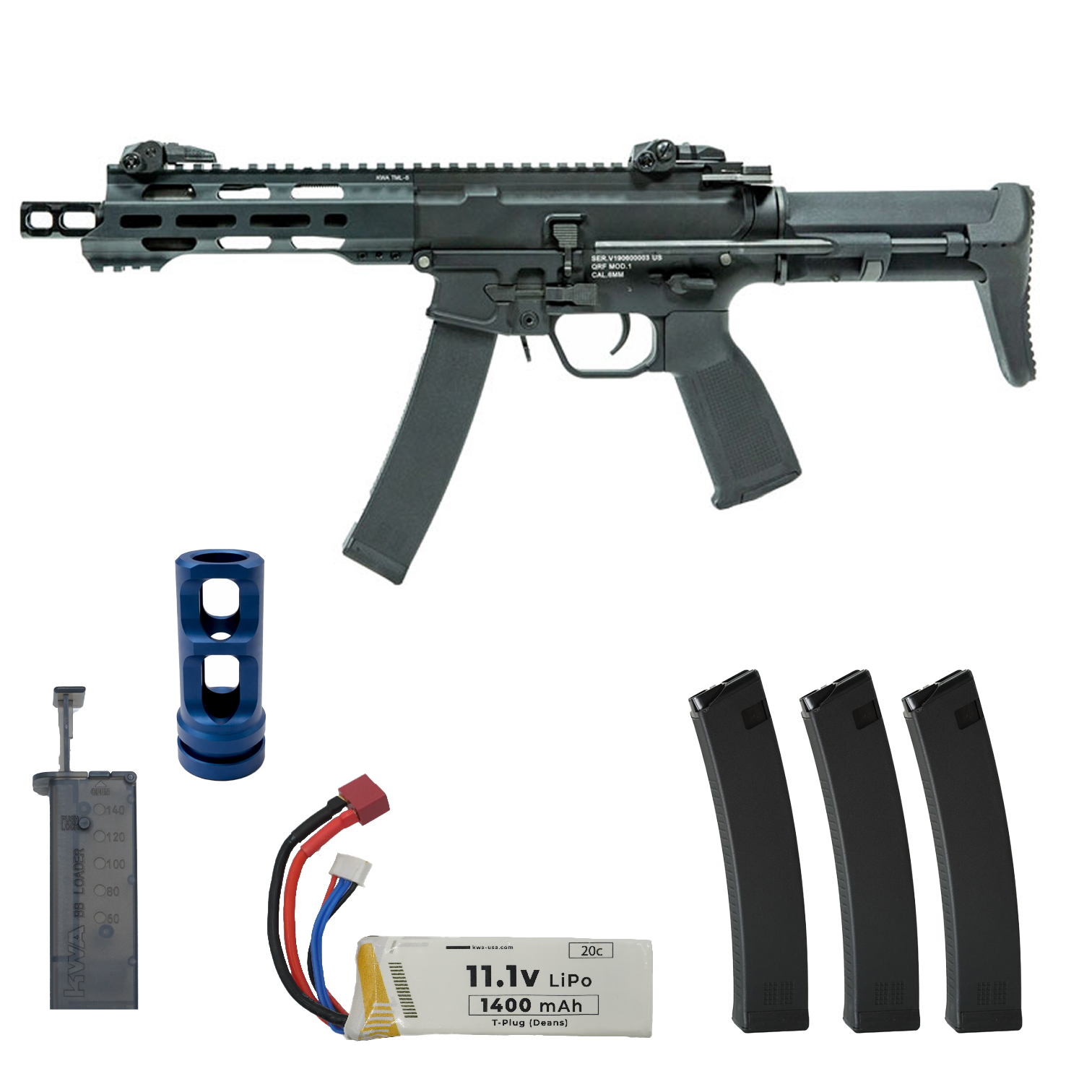 QRF Mod 1 AEG Variable PCC Special Bundle - KWA Airsoft