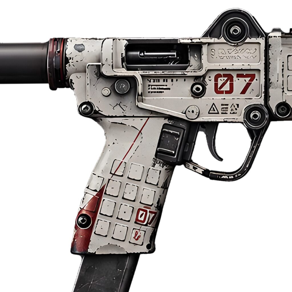 The Wastelander Cerakote finish, close up